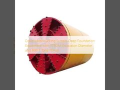 Εξοπλισμός Βαθιάς Θεμελίωσης Συστήματος Καθαρισμού προς τα Κάτω με Διάμετρο Εκσκαφής 3730 M και Συνολική Ώθηση 800 T