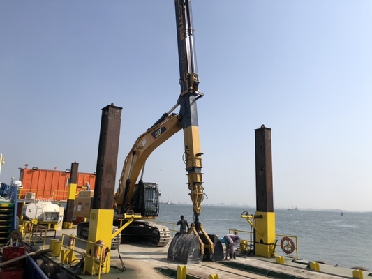 Τηλεσκοπική Armclamp σύνδεση εκσκαφέων KM220 KM260 Clamshell με τους κάδους της Shell