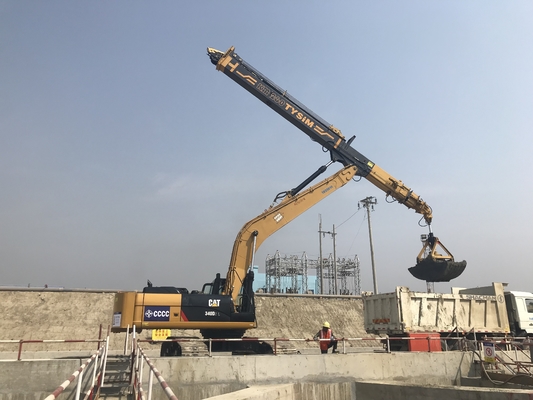 Τηλεσκοπική σύνδεση βραχιόνων κάδων KM220 Clamshell εκσκαφέων για την εργασία ιδρύματος