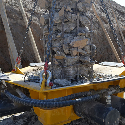 Συγκεκριμένος υδραυλικός Digger διακοπτών βράχου σωρών επικεφαλής για τον εκσκαφέα 400mm 8t