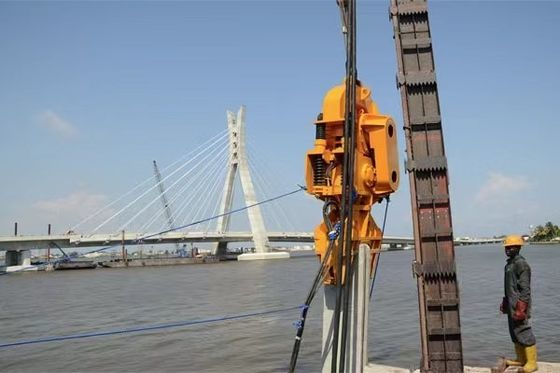 Μηχανήματα κατασκευής Vibro Hammer Excavator Υδραυλικός οδηγός σωλήνων Ηλεκτρικός Vibro Hammer