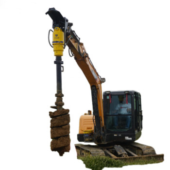 6-8t Excavator Backhoe υδραυλική γεωτρική γεωτρική με S5 auger
