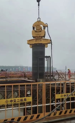 Χονδρικός υδραυλικός κλίσης 13 τόνων 45KW Excavator Side Grip Sheet Pile Driving Vibro Hammer τιμή