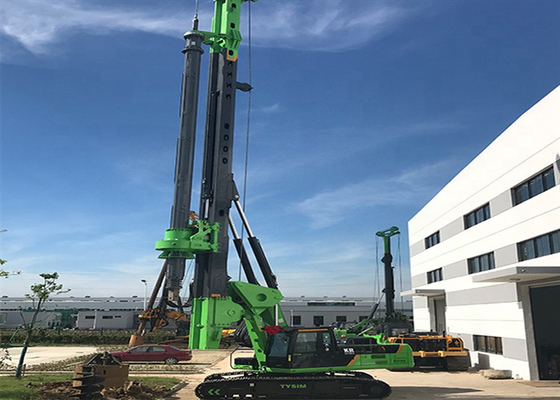 150kNm 52m μικρή περιστροφική σωρών μηχανών μηχανή 100KN τρυπανιών αντιολισθητικών αλυσίδων τρυπανιών υδραυλική